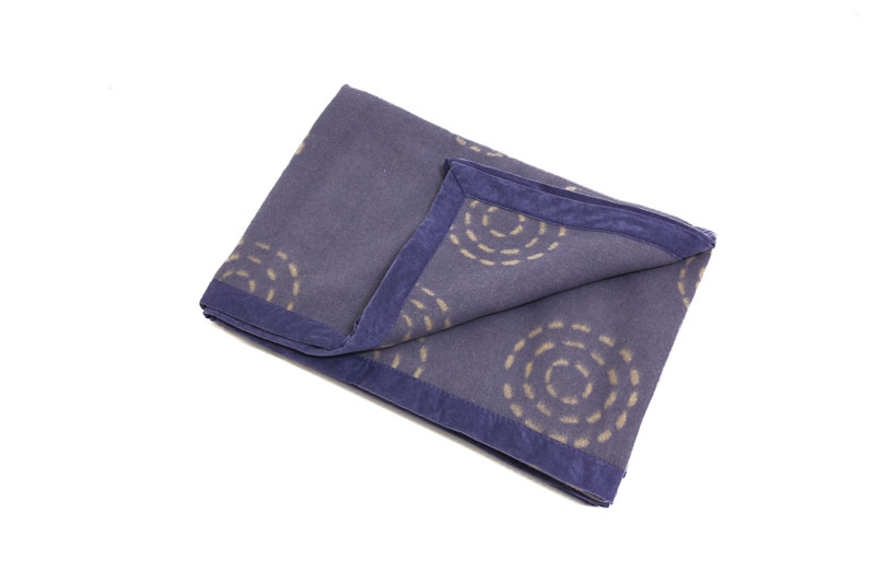 coperta lana blu