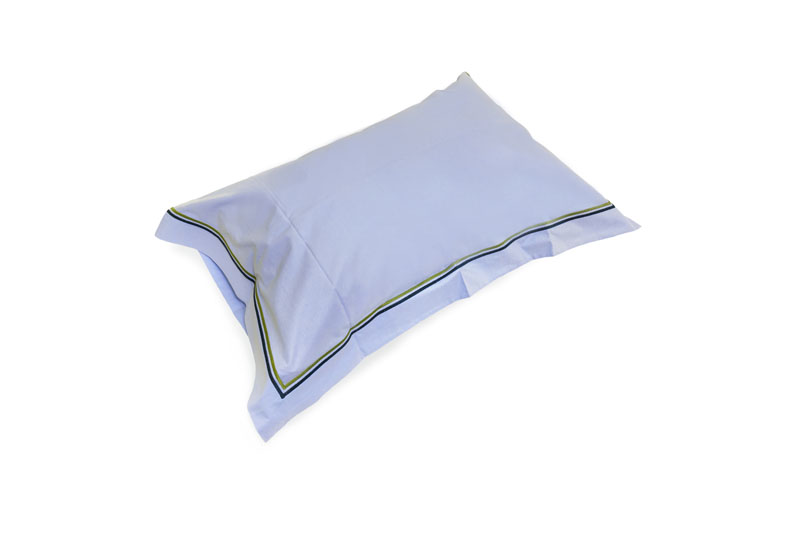 federe cotone azzurro chiaro
