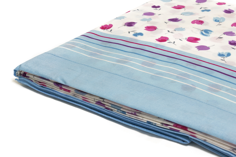 lenzuola cotone azzurro