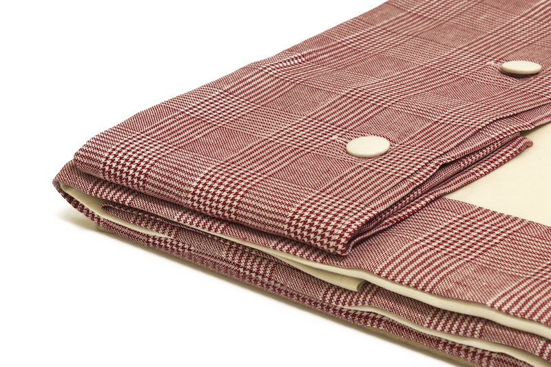 lenzuola lino rosso